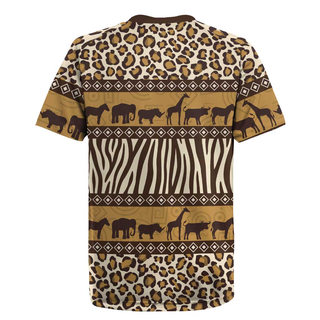 Animal Skin Mix African Pattern Rugby Jersey