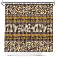 Animal Skin Mix African Pattern Shower Curtain