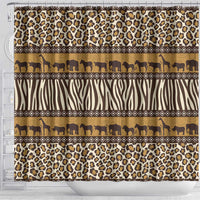 Animal Skin Mix African Pattern Shower Curtain