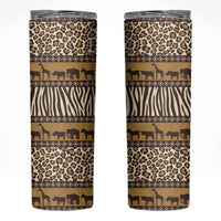 Animal Skin Mix African Pattern Skinny Tumbler