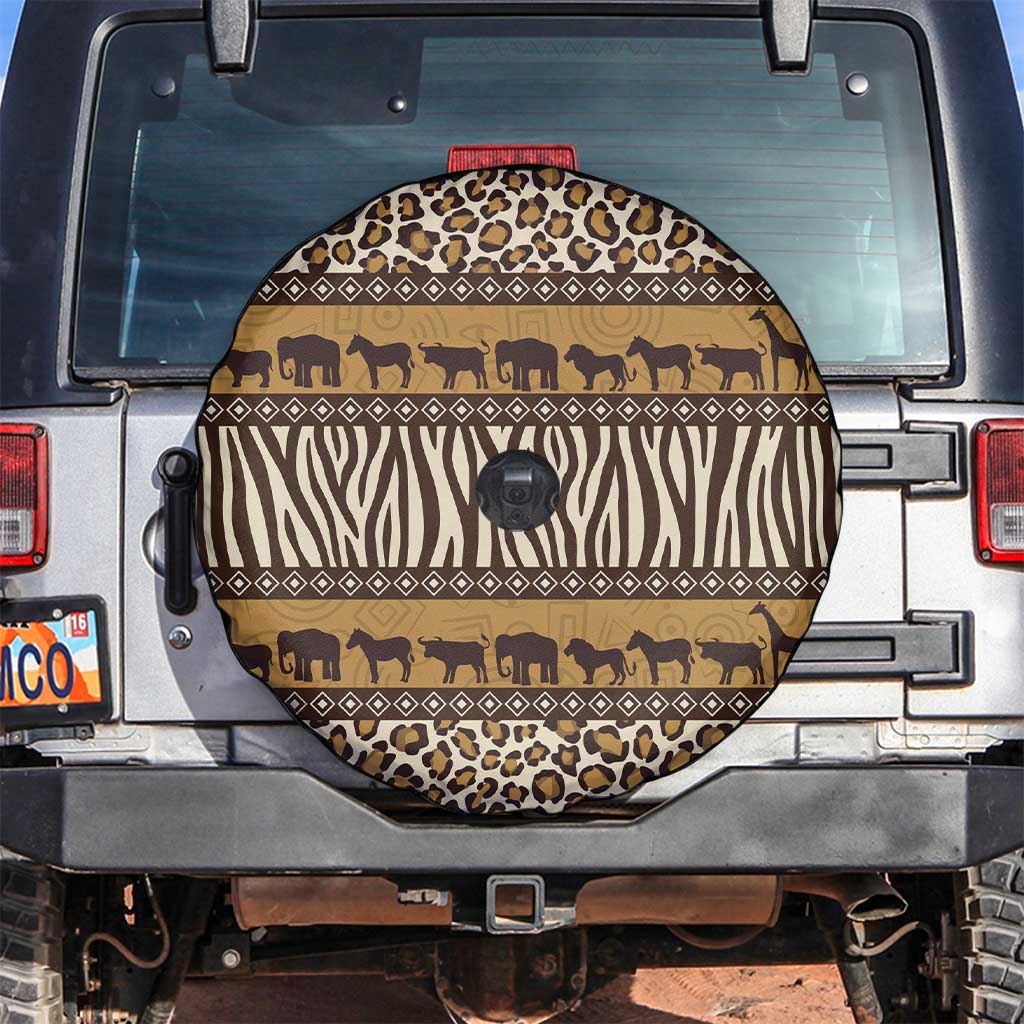 Animal Skin Mix African Pattern Spare Tire Cover