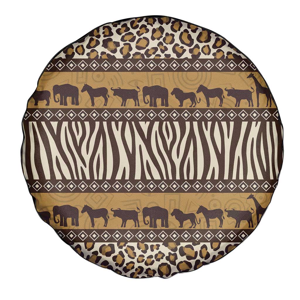 Animal Skin Mix African Pattern Spare Tire Cover