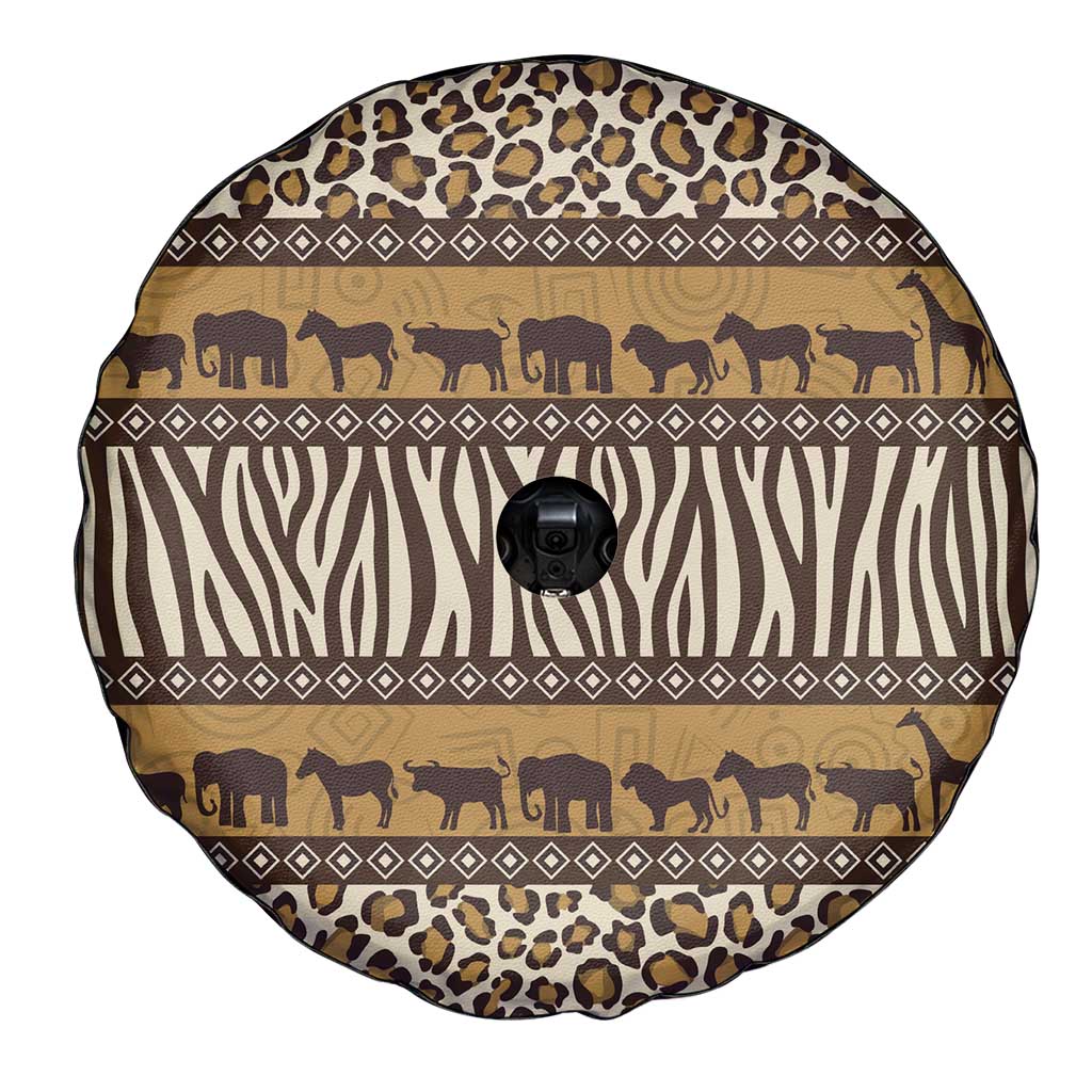 Animal Skin Mix African Pattern Spare Tire Cover