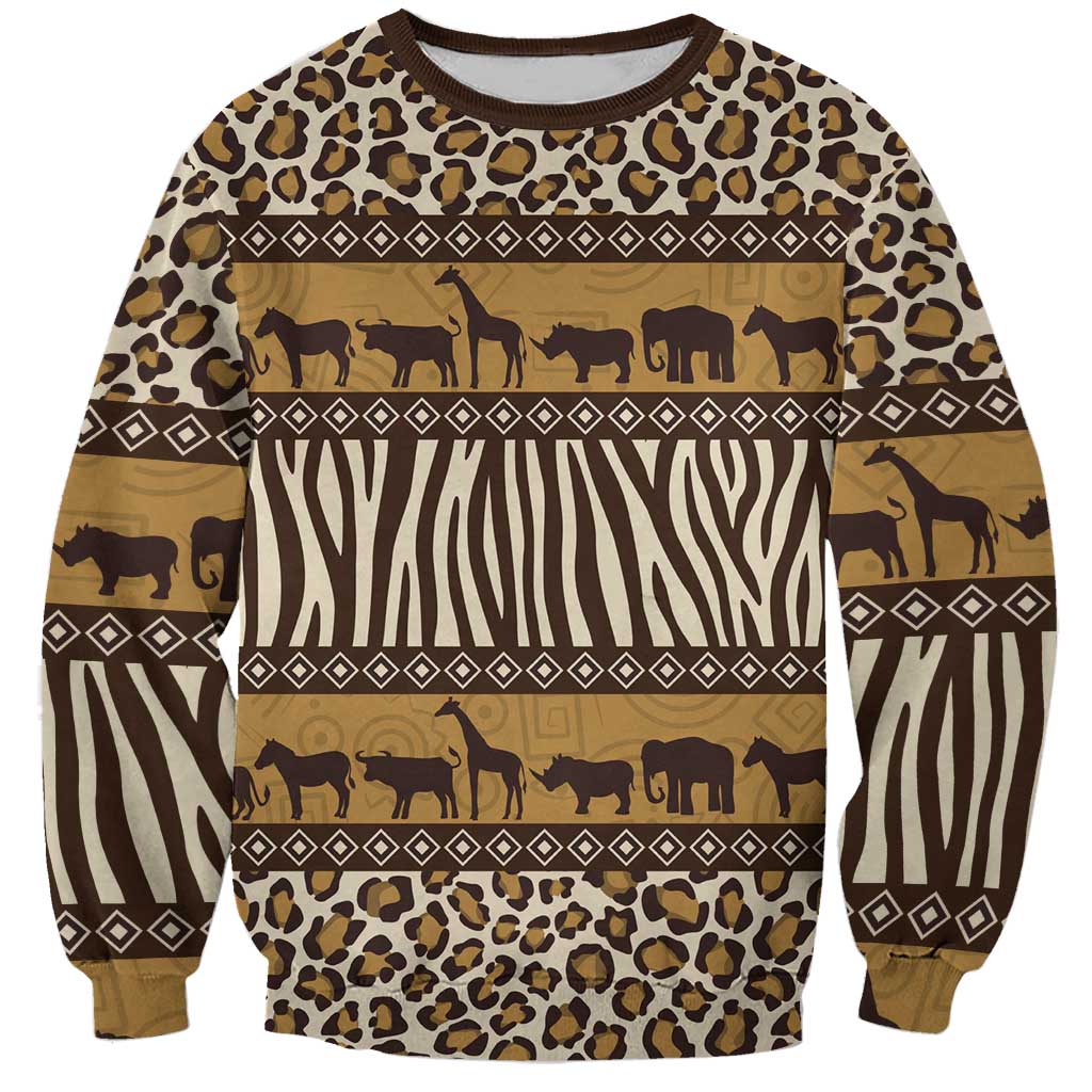 Animal Skin Mix African Pattern Sweatshirt