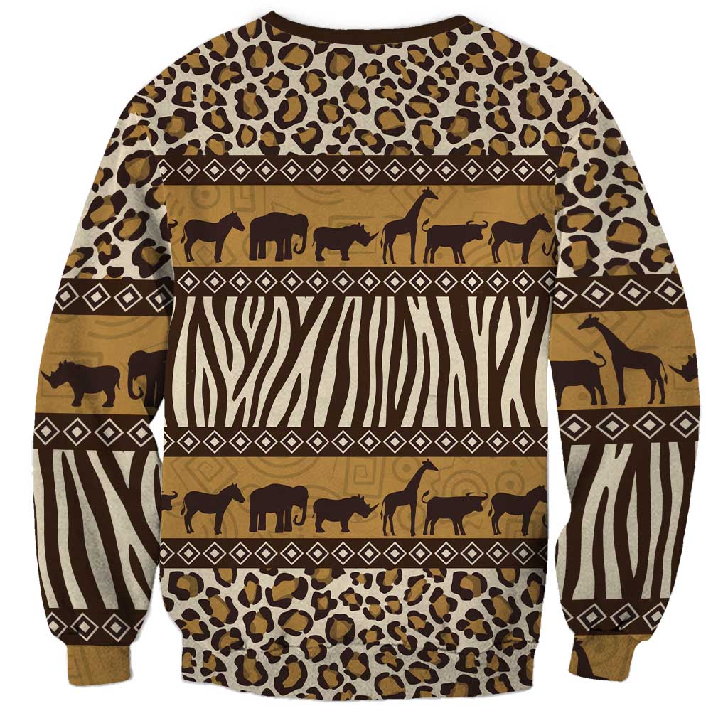Animal Skin Mix African Pattern Sweatshirt