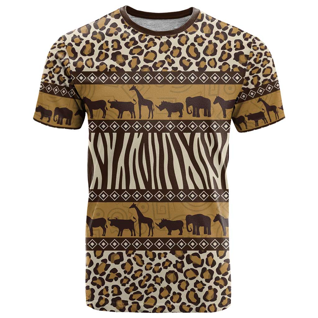Animal Skin Mix African Pattern T Shirt