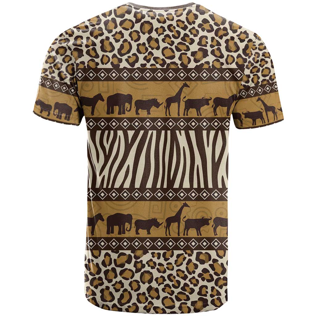 Animal Skin Mix African Pattern T Shirt