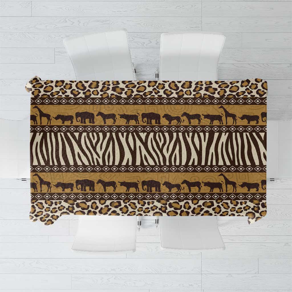 Animal Skin Mix African Pattern Tablecloth