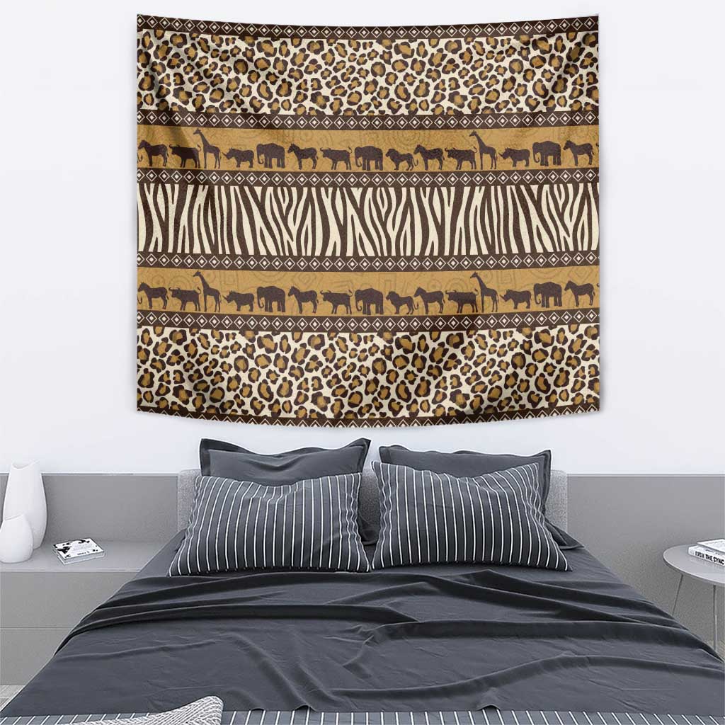 Animal Skin Mix African Pattern Tapestry