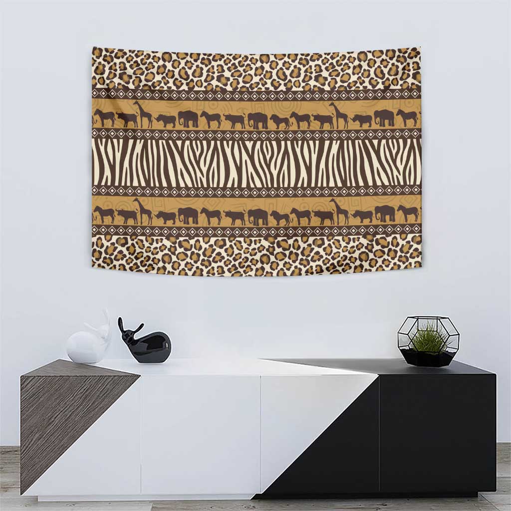 Animal Skin Mix African Pattern Tapestry