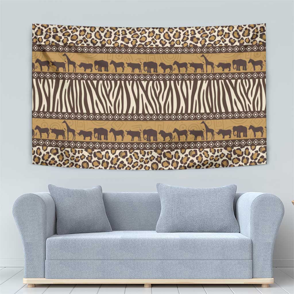 Animal Skin Mix African Pattern Tapestry
