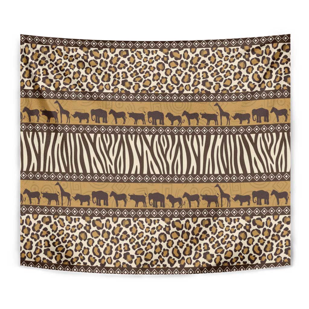 Animal Skin Mix African Pattern Tapestry