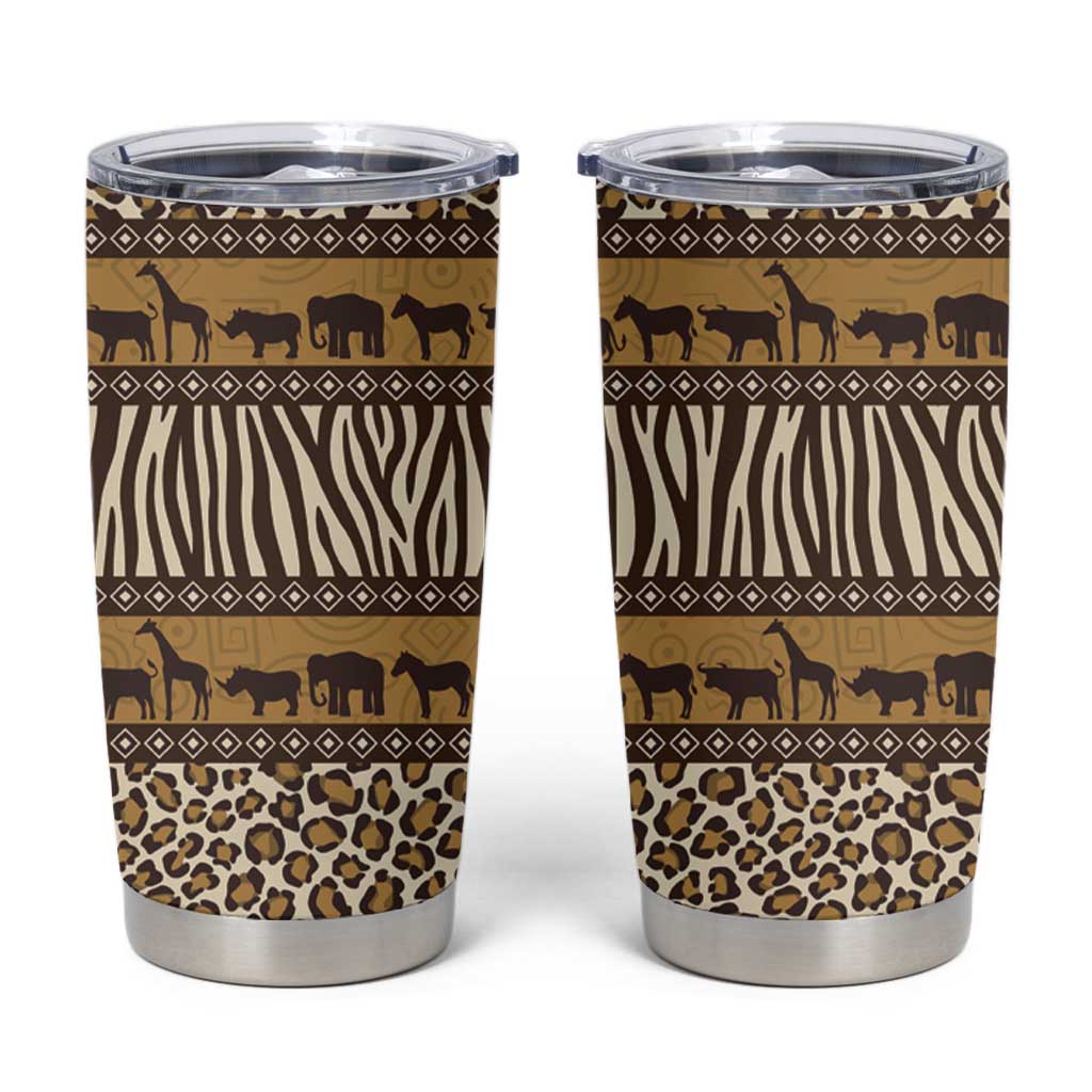 Animal Skin Mix African Pattern Tumbler Cup