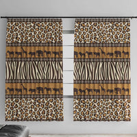 Animal Skin Mix African Pattern Window Curtain