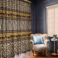 Animal Skin Mix African Pattern Window Curtain