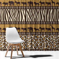 Animal Skin Mix African Pattern Window Curtain