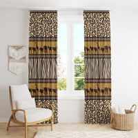 Animal Skin Mix African Pattern Window Curtain