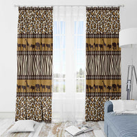 Animal Skin Mix African Pattern Window Curtain