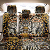 African Tribal Pattern With Wild Animal Skins Back Car Seat Cover