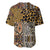 African Tribal Pattern With Wild Animal Skins Baseball Jersey