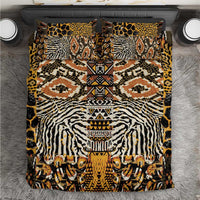 African Tribal Pattern With Wild Animal Skins Bedding Set