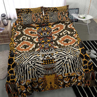 African Tribal Pattern With Wild Animal Skins Bedding Set