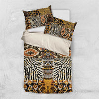 African Tribal Pattern With Wild Animal Skins Bedding Set
