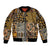 African Tribal Pattern With Wild Animal Skins Bomber Jacket