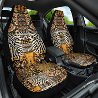 African Tribal Pattern With Wild Animal Skins Car Seat Cover