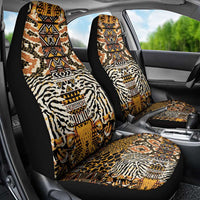 African Tribal Pattern With Wild Animal Skins Car Seat Cover