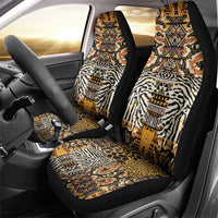 African Tribal Pattern With Wild Animal Skins Car Seat Cover