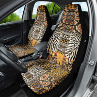 African Tribal Pattern With Wild Animal Skins Car Seat Cover