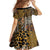 African Tribal Pattern With Wild Animal Skins Family Matching Summer Maxi Dress and Hawaiian Shirt