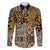 African Tribal Pattern With Wild Animal Skins Family Matching Summer Maxi Dress and Hawaiian Shirt