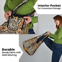 African Tribal Pattern With Wild Animal Skins Grocery Bag