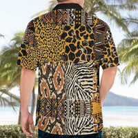 African Tribal Pattern With Wild Animal Skins Hawaiian Shirt