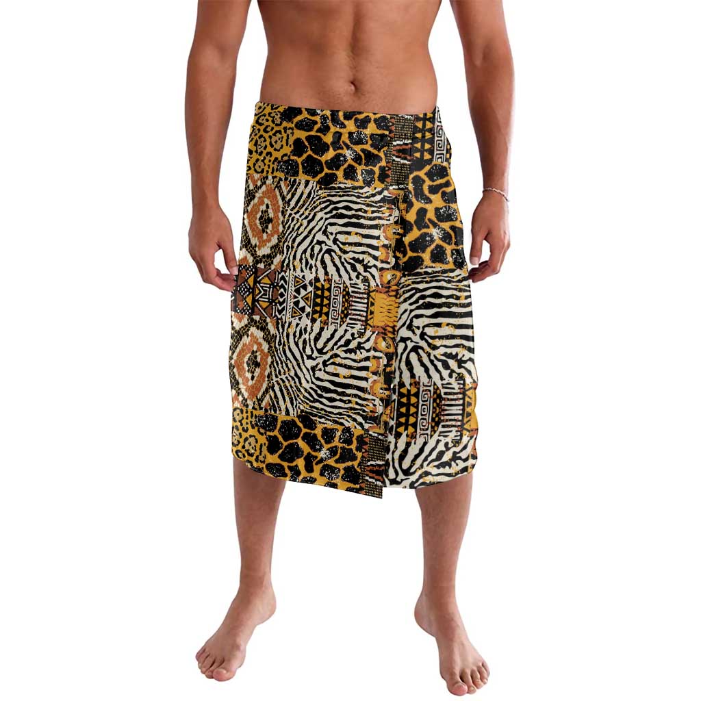 African Tribal Pattern With Wild Animal Skins Lavalava
