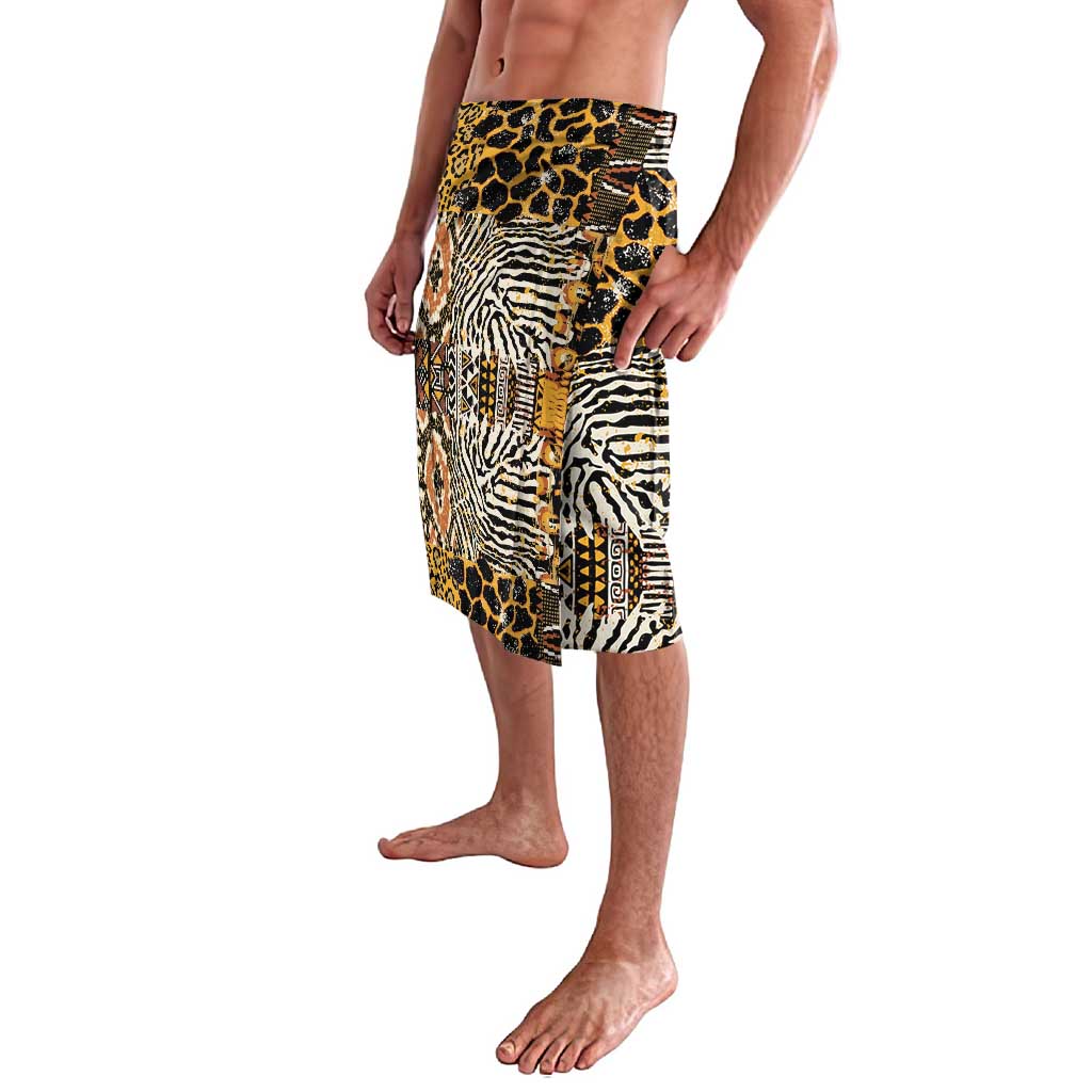 African Tribal Pattern With Wild Animal Skins Lavalava