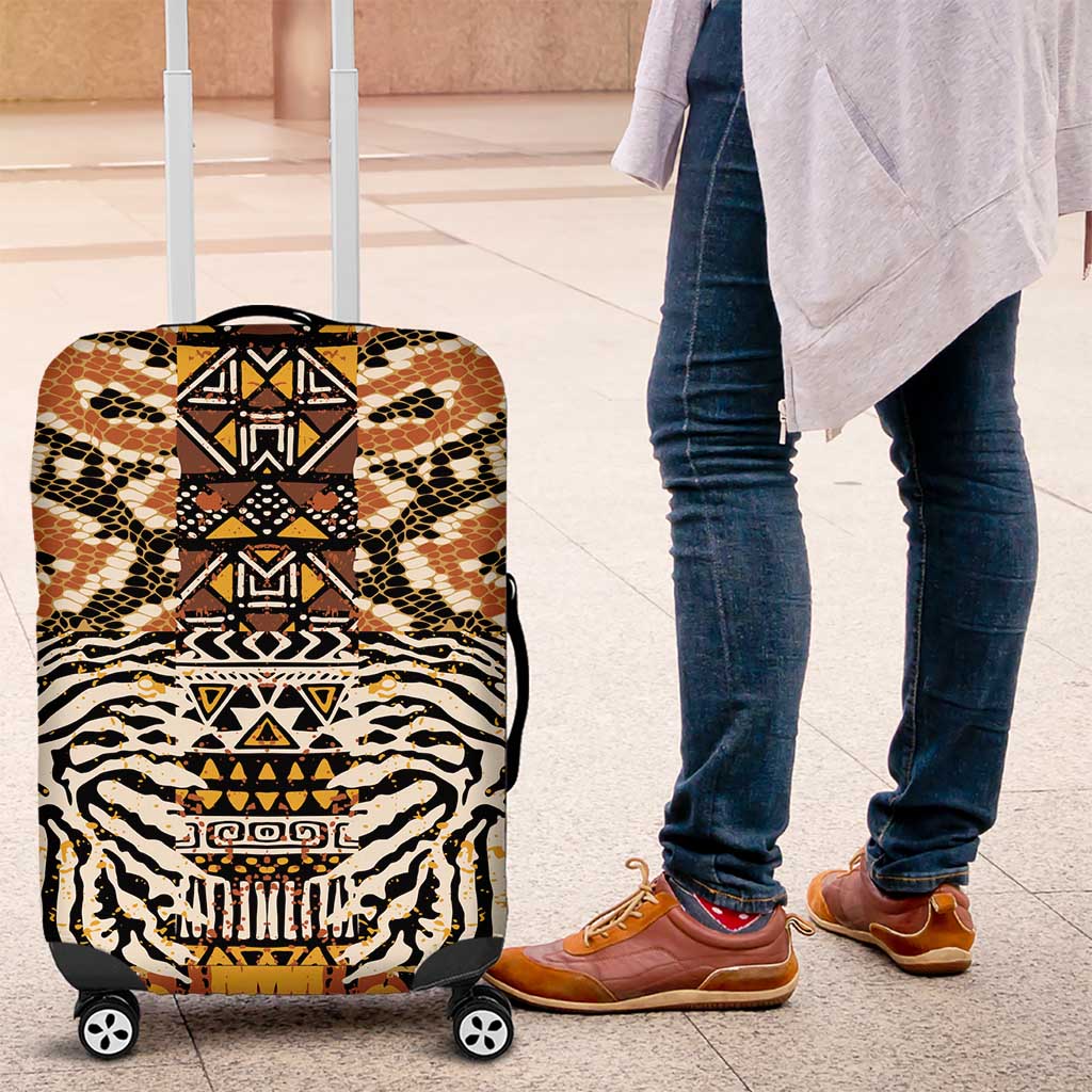 African Tribal Pattern With Wild Animal Skins Luggage Cover