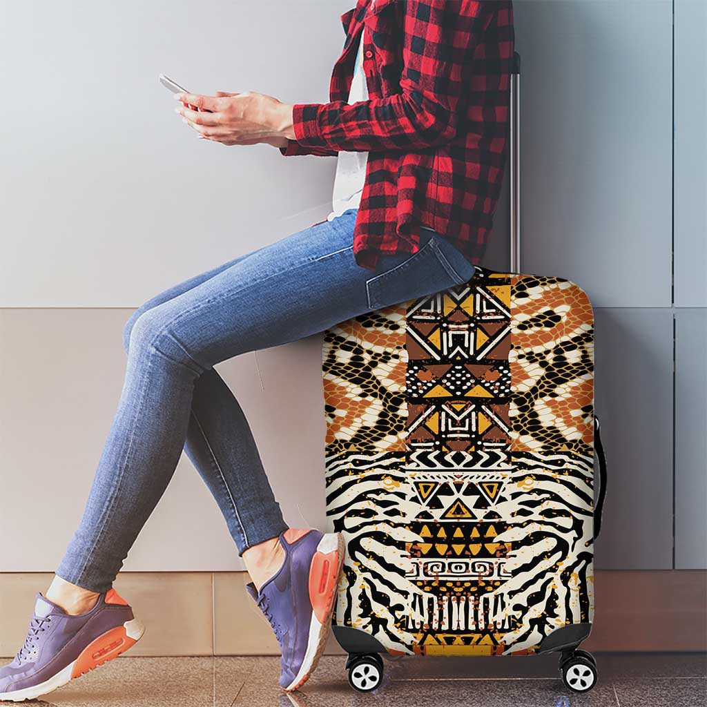 African Tribal Pattern With Wild Animal Skins Luggage Cover