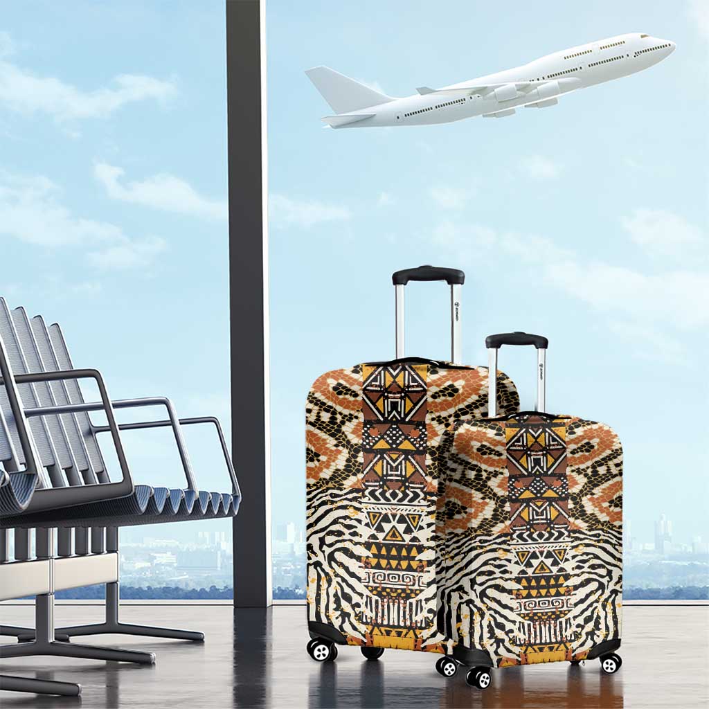 African Tribal Pattern With Wild Animal Skins Luggage Cover