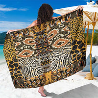 African Tribal Pattern With Wild Animal Skins Sarong