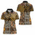 African Tribal Pattern With Wild Animal Skins Women Polo Shirt