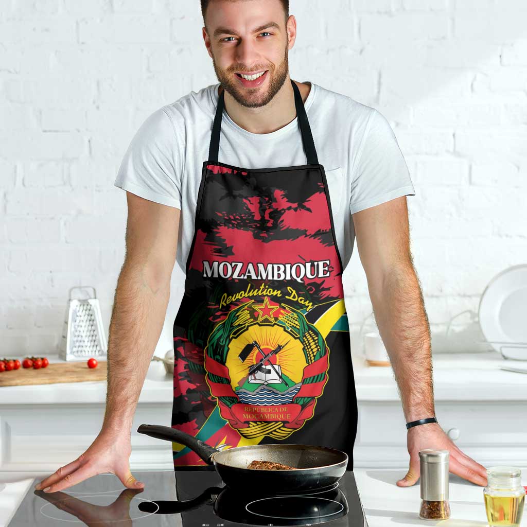 Mozambique Revolution Day Apron Coat Of Arms FRELIMO - Wonder Print Shop