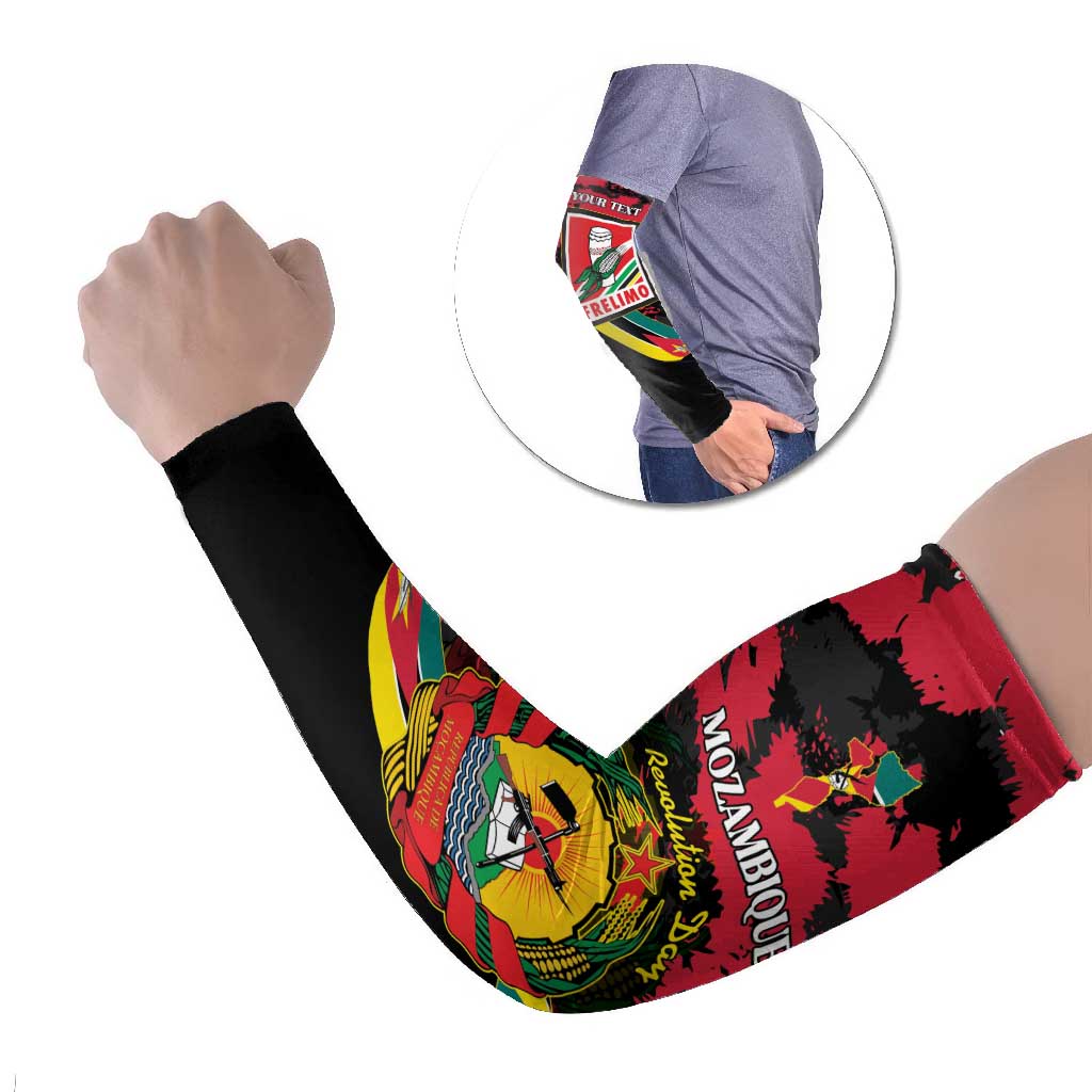 Personalized Mozambique Revolution Day Arm Sleeves Coat Of Arms FRELIMO - Wonder Print Shop