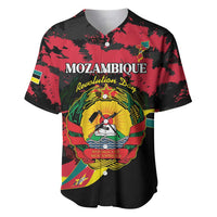 Personalized Mozambique Revolution Day Baseball Jersey Coat Of Arms FRELIMO - Wonder Print Shop