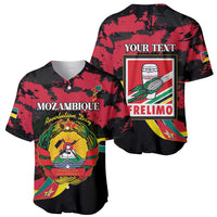 Personalized Mozambique Revolution Day Baseball Jersey Coat Of Arms FRELIMO - Wonder Print Shop