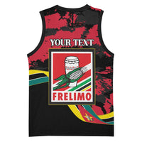 Personalized Mozambique Revolution Day Basketball Jersey Coat Of Arms FRELIMO - Wonder Print Shop