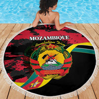 Mozambique Revolution Day Beach Blanket Coat Of Arms FRELIMO - Wonder Print Shop