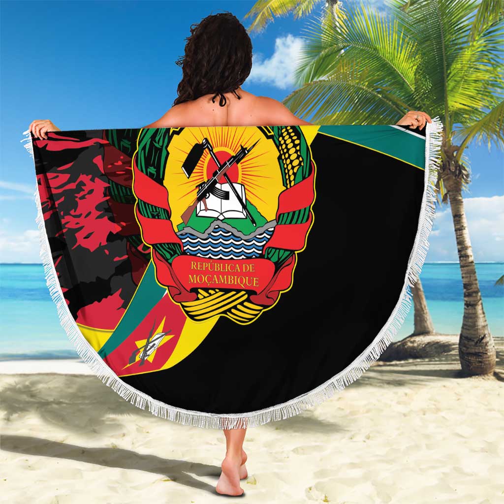 Mozambique Revolution Day Beach Blanket Coat Of Arms FRELIMO - Wonder Print Shop